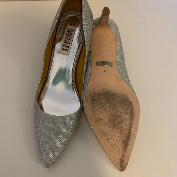 Badgley Miscka Sequin Heels - Size 7 - Picture 6 of 9